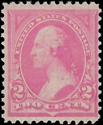 c1894 - #250a 2c Washington Interesting Rose Pink Shade - MH, OG