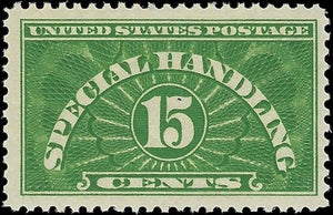 c1925 - Sc# QE2 15c Special Handling Stamp - MNH, OG - Solid - Well Centered