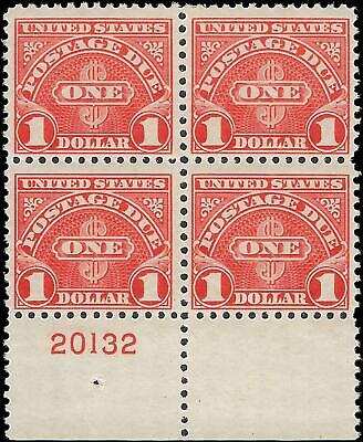 VEGAS - 1930 Postage Due Plate Block Of 4 - Scott J77 - MNH, Light Gum Dist - P11