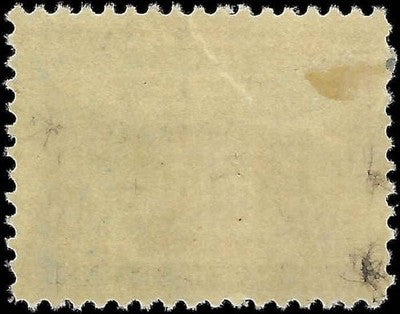 c1907 - Scott 330 5c Jamestown Stamp - MH, OG - Tear Top Edge