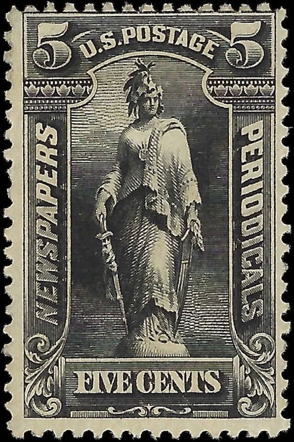 c1895 - Scott PR116 Newspaper Periodical Stamp 5c - MH, OG