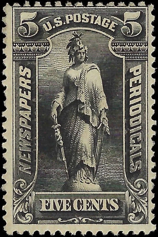c1895 - Scott PR116 Newspaper Periodical Stamp 5c - MH, OG