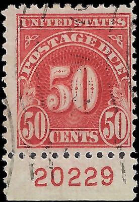VEGAS - 1930 Postage Due 50c - Scott J76 - Used With Plate Number - P11 - FN1066