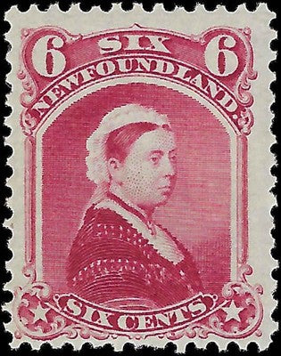 c1870 Newfoundland, Canada - Scott 35 - MH with Gum - Solid - Beautiful Stamp