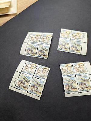 VEGAS - 1978 Wright Airmail Plate Block Set of 4 -Scott C91, C92 Pl#38845 MNH