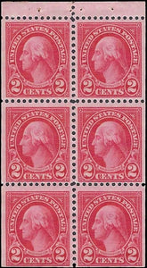 c1926 - #634 2c Booklet Pane of 6 -MH (Perf 11x10.5) Fresh!