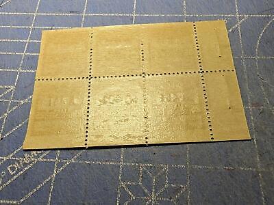 VEGAS - 1918 Telegraph Stamp Block/Pane of 6 - Scott 16T54 - Very Slight Gum Dist