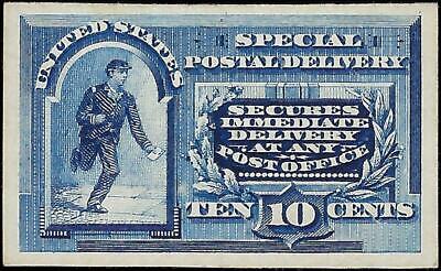 VEGAS - 1888 Special Delivery 10c Proof - Scott E2P4 - On Card