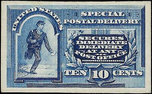 VEGAS - 1888 Special Delivery 10c Proof - Scott E2P4 - On Card