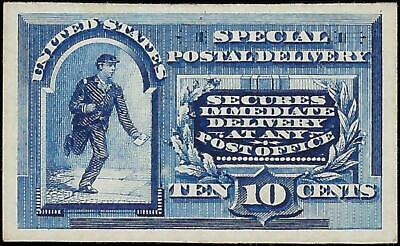 VEGAS - 1888 Special Delivery 10c Proof - Sc# E2P4 - On Card