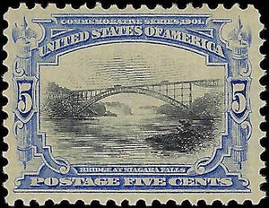 VEGAS - 1901 Pan-American 5c - Scott 297 MNH, Undisturbed Gum - Well Centered!
