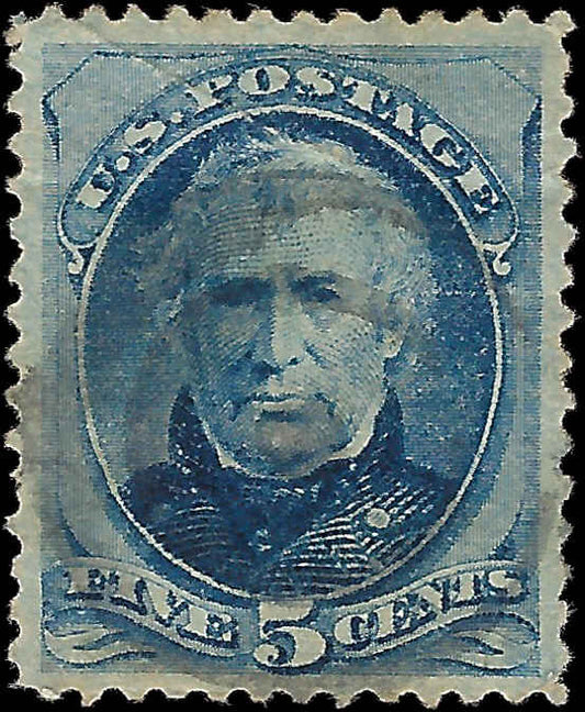 1875 Taylor 5c - Scott 179 - Good Centering! - Crease