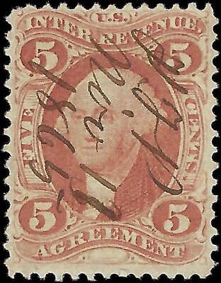 VEGAS - 1862-71 Revenue - Scott R23c - Solid - Centering!