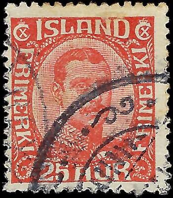 VEGAS - 1920-22 Iceland 25k Used - Sc# 121