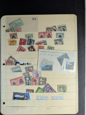 Hi Cat Captain Cook on Home Made Pages with Mounts - Mint & Used - See 15 Photos