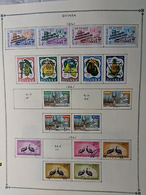 VEGAS - Guinea Stamps on Modified Scott Pages ~1959-81 & Back of Book -63 Photos