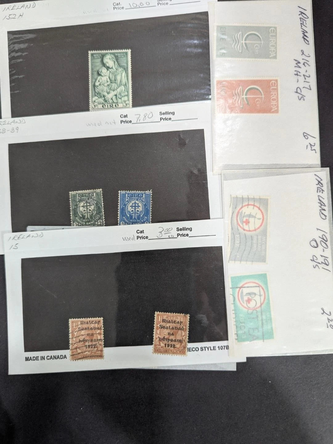 Quantity of Ireland Stamps - Unchecked -Some Better - Many Sets - See 35 Photos