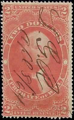 VEGAS - 1862-71 Revenue - Scott R83c - Crease & Repaired Tear