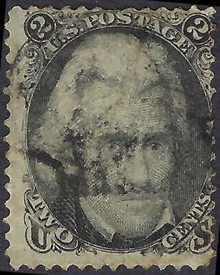 VEGAS - 1863 Jackson "Black Jack" 2c - Scott 73 - Couple of Micro Edge Tears