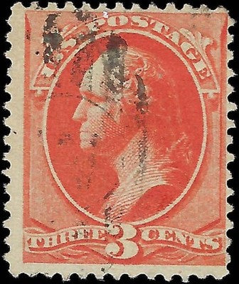 c1887 - #214 Washington 3c - Used - Cat= $50