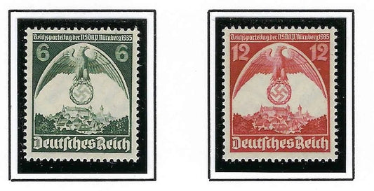 1935 Germany Set - Sc# 465-466 - MNH, Undisturbed OG - All Post Office Fresh!