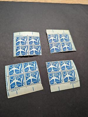 1958 Statue of Liberty Airmail Plate Block Set of 4 Plate #26047 - Scott C51 READ