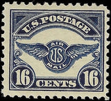 c1923 16c USA Airmail - Scott c5 - MH, OG - Solid & Clean!