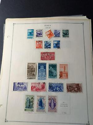 VEGAS - About WW2 to 1992 Italy on Scott Pages - Very Well Filled! - 134 Pics