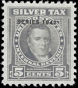 VEGAS - 1941 Silver Tax Revenue - Scott RG62 - MH, OG - VF To XF!