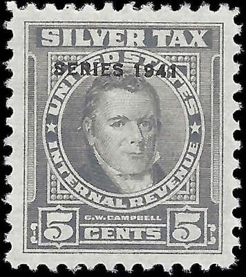 VEGAS - 1941 Silver Tax Revenue - Scott RG62 - MH, OG - VF To XF!