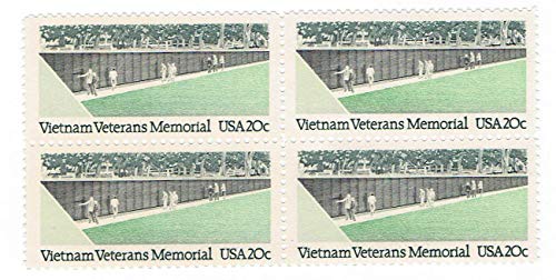 1984 Vietnam Veterans Memorial Block of 4 Postage Stamps, Sc#2109, MNH, OG