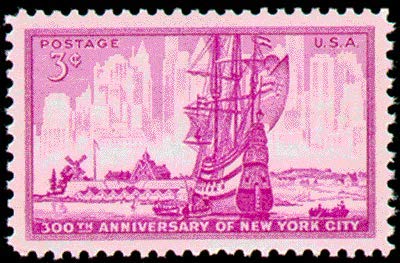 1953 New York City Single 3c Postage Stamp - Scott1027 - MNH,OG