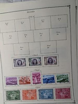 VEGAS - Guinea Stamps on Modified Scott Pages ~1959-81 & Back of Book -63 Photos