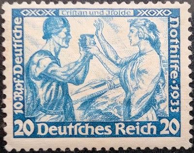 c1933 Germany 20+10pf - Semi-Postal, MLH, OG - Scott B55 - Cat= $190