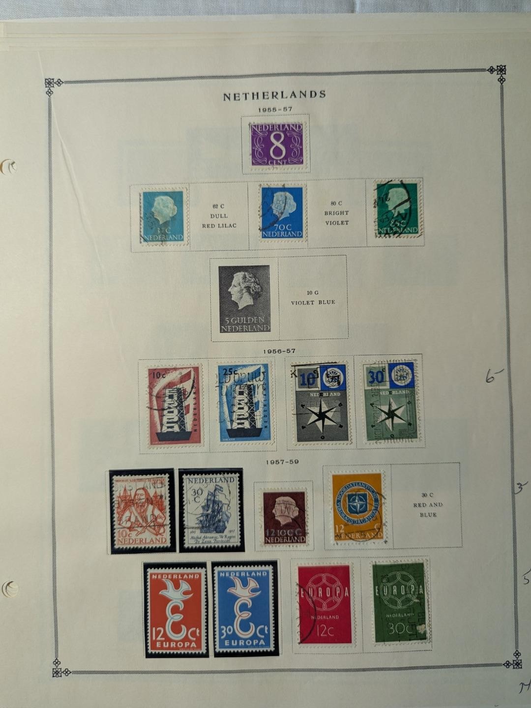 1940-67 Nice Well Filled Netherlands Collection on Scott Pages - 18 Photos
