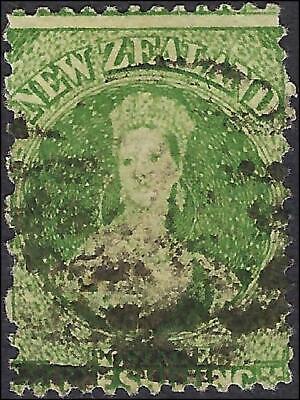 VEGAS - 1864 New Zealand 1sh - Scott 37 - Perf 12.5 - Cat= $125