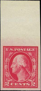 VEGAS - 1916 Washington 2c - Scott 482 Imperf - MNH, Clean & Fresh! Centering!