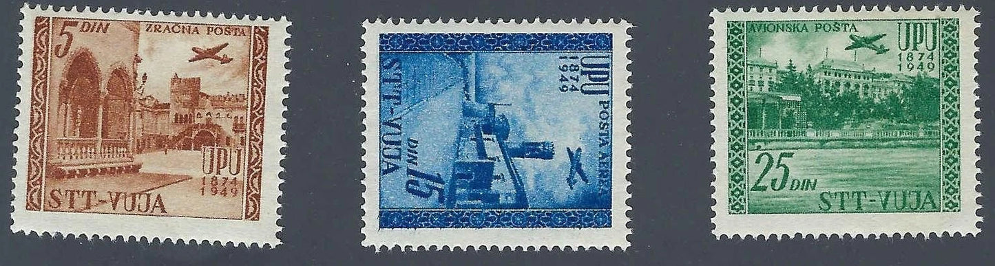 1952 Yugoslavia-Trieste Zone B - Scott C18-C20 - MNH, Full Set!
