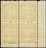 c1927 - Sc# 642 President Monroe Plate Block of 4 - MH, OG