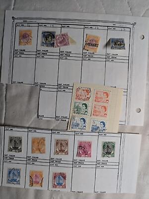 VEGAS - British Colonial Mix on Hinged Pages - Some Better Issues ~24 Photos!
