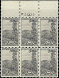 c1934 - #749 Smoky Mtns Plate Block of 6 - MLH, OG