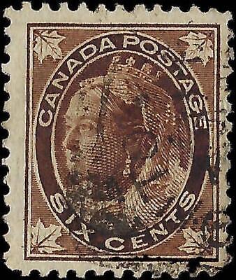 VEGAS - 1897 Canada Queen Victoria - 6c - Scott 71