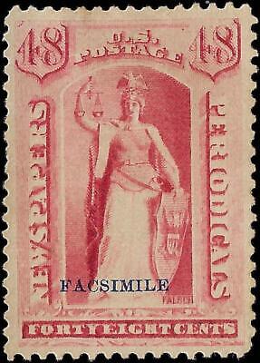VEGAS - 1875 Newspaper Periodicals Stamp 48c Scott PR19 Facsimile