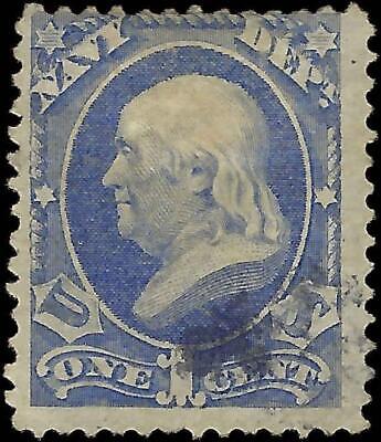 VEGAS - 1873 Navy Official 1c - Scott O35 - Solid