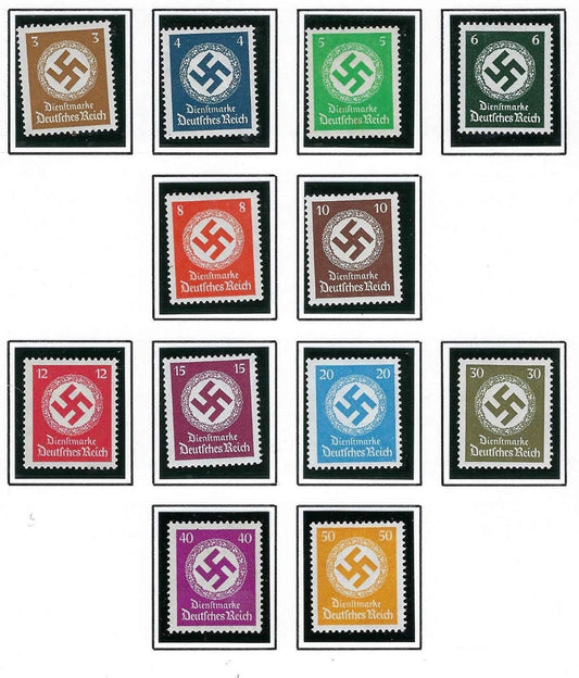 1934 Germany - Sc# O80-O91 - MNH, All Undisturbed OG - Post Office Fresh!