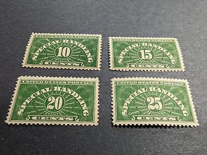 VEGAS - 1925-28 Special Handling - Scott QE1-QE4 - MNH, OG - Nice Centering!