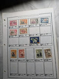 Large Lot of International Stamps on Album pages! - M&U - See ~348 Photos!