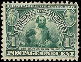 c1904 - #328 Jamestown - Well Centered - MH, OG