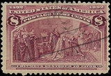 VEGAS - 1893 Columbian 8c - Scott 236 Used - Well Centered, Clean, Light Cancel!
