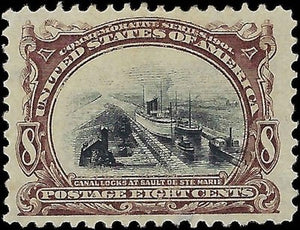 c1901 - #298 8c Pan-American Expo - Mint, No Gum - Thin - Nice Centering!